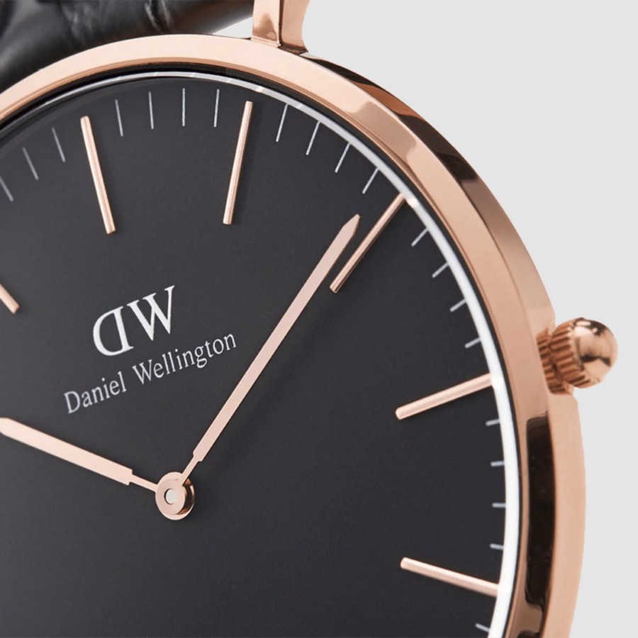 Đồng Hồ Dw Daniel Wallington Classic Durham Nam Đen Nâu Vàng